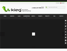 Tablet Screenshot of key-group.cz